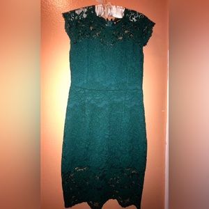 Miusol green lace floral dress